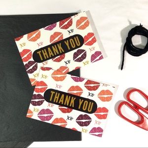 Thank You Kisses Notecard